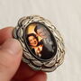 Personalised Pin Brooch With Photograph Bridal Bouquet, thumbnail 1 of 8