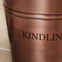 Belmont Copper Fireside Kindling Bucket, thumbnail 4 of 6