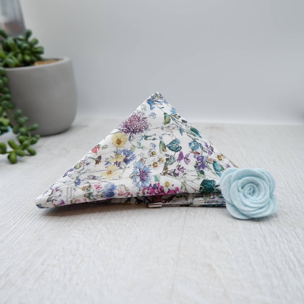 Wild Flower Handkerchief / Pocket Square, 1 of 4