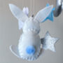 Blue Bunnies Baby Mobile, thumbnail 4 of 6