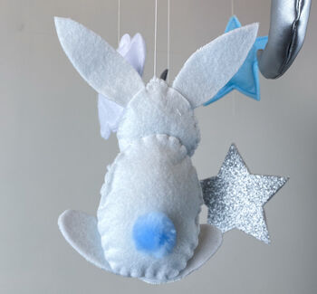 Blue Bunnies Baby Mobile, 4 of 6