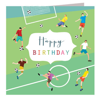 Happy Birthday Football Card, 2 of 5