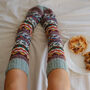 Fair Isle Hand Knitted Wool Socks, thumbnail 2 of 10