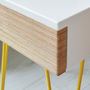 Roswell Bedside Table With Steel Hairpin Legs, thumbnail 3 of 12