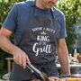 Personalised Daddy King Of The Grill Apron, thumbnail 1 of 8