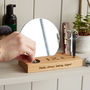 Gent's Grooming Mirror With Personalised Stand, thumbnail 6 of 7