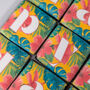 Birthday Biscuits Gift Box, Tropical Flowers, Nine Pieces, thumbnail 9 of 9