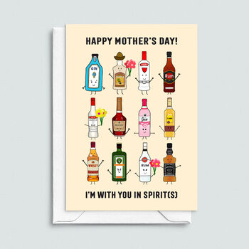 'With You In Spirit' Mother's Day Card, 2 of 4