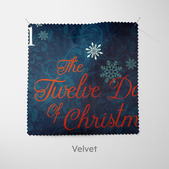 Blue 12 Days Of Christmas Cushion, 7 of 7
