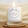 Bereavement Gift Feathers Appear Quote Candle, thumbnail 1 of 6