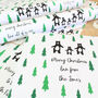 Personalised Family Woodland Bears, Christmas Gift Wrap, thumbnail 2 of 3
