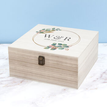 Personalised Wedding Date Memory Box, 6 of 12