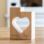 Personalised Grandparent Gift Heart Candle Holder Set, thumbnail 3 of 3