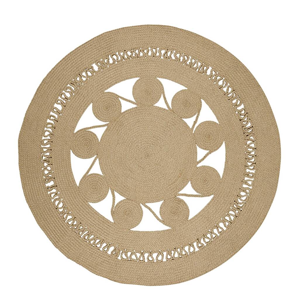 Natural Mandala Round Rug By The Den & Now