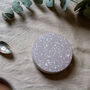 Circle Jesmonite Coaster Set : Flora, thumbnail 1 of 3