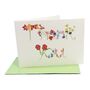 'Thank You' Floral Garland Greetings Card, thumbnail 7 of 7