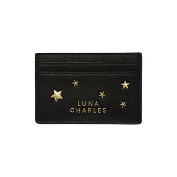 Tala Star Studded Card Holder Black And Gold, 4 of 9