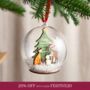 Woodland Animals Baby Details Bauble, thumbnail 1 of 6
