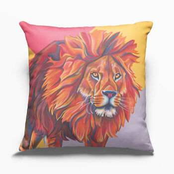 Lion And Cheetah Animal Cushion, 8 of 12