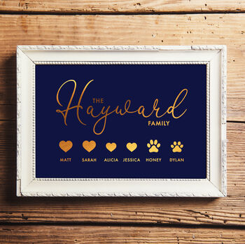 Personalised Family And Pets Print, 4 of 7