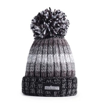 Gradient Dark Winter Sky Reflective Super Bobble Hat, 4 of 8