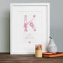 Personalised Vintage Alphabet Boy's Name In Mount, thumbnail 2 of 7