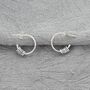60th Birthday Infinity Ring Hoop Earrings, thumbnail 2 of 8