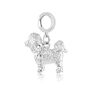 Bichon Charm Sterling Silver, thumbnail 3 of 12