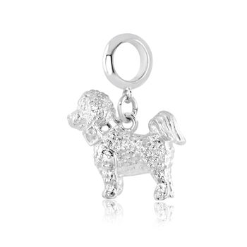 Bichon Charm Sterling Silver, 3 of 12