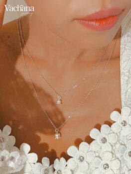Vachana Sterling Silver Lilly Of The Valley Necklace, 2 of 8