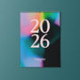 2026 Colourful Gradient Monthly Calendar, thumbnail 1 of 6