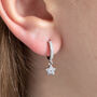 Star Huggie Hoop Earrings, thumbnail 2 of 5