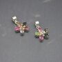 Tourmaline Silver Pendant Necklace: October Birthstone, thumbnail 2 of 9