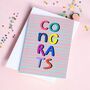 Colourful Congrats Celebration Card, thumbnail 2 of 2