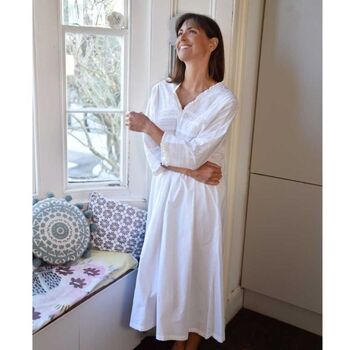 Ladies Long Sleeve Nightdress 'Elizabeth', 5 of 8