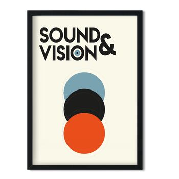 Sound And Vision Giclée Retro Abstract Art Print, 2 of 2