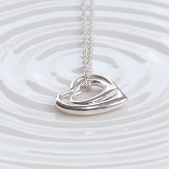 Personalised Floating Silver Hearts Necklace, 6 of 8