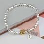 Personalised Milly Gold Plated Heart Bracelet, thumbnail 4 of 7