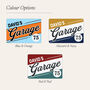 Classic Stripe Metal Garage Sign, thumbnail 3 of 3