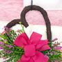 Floral Heart Shape Rattan Wreath, thumbnail 2 of 7