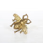 Antique Gold Finish Bee Door Knob Handle, thumbnail 3 of 3