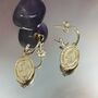 Head In The Clouds 14k Gold Plated Earrings, thumbnail 6 of 8