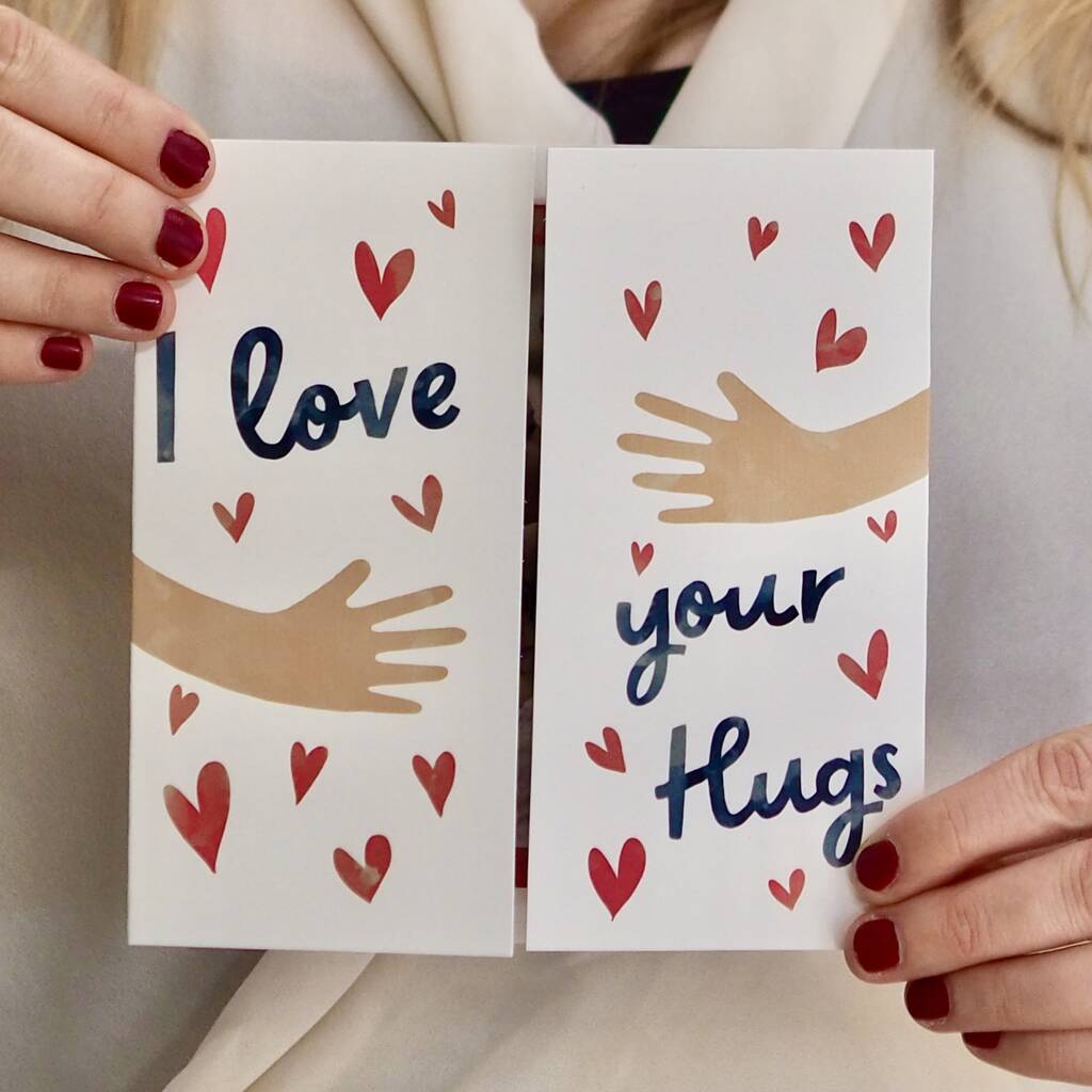 Personalised Love Your Hugs Valentines Day Card, 1 of 6