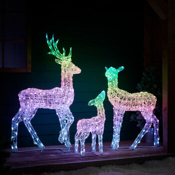 Twinkly Smart LED Light Up Christmas Reindeer Family, 7 of 12
