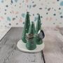 Handmade Three Clay Cone Ring Holders With Disc Stand, thumbnail 4 of 6
