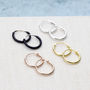 Tiny Huggie Hoops In Gold, Rose Gold, Silver, thumbnail 1 of 5