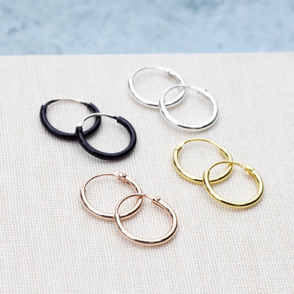 Tiny Huggie Hoops In Gold, Rose Gold, Silver, 1 of 5