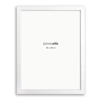 30 X 40 Cm Solid Wood Picture Frame Oak / White, 2 of 6
