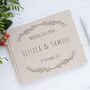 Personalised Leaf Design Wedding Guest Book, thumbnail 1 of 7