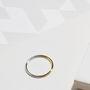 9ct Yellow And White Gold Skinny Halo Wedding Ring, thumbnail 1 of 5